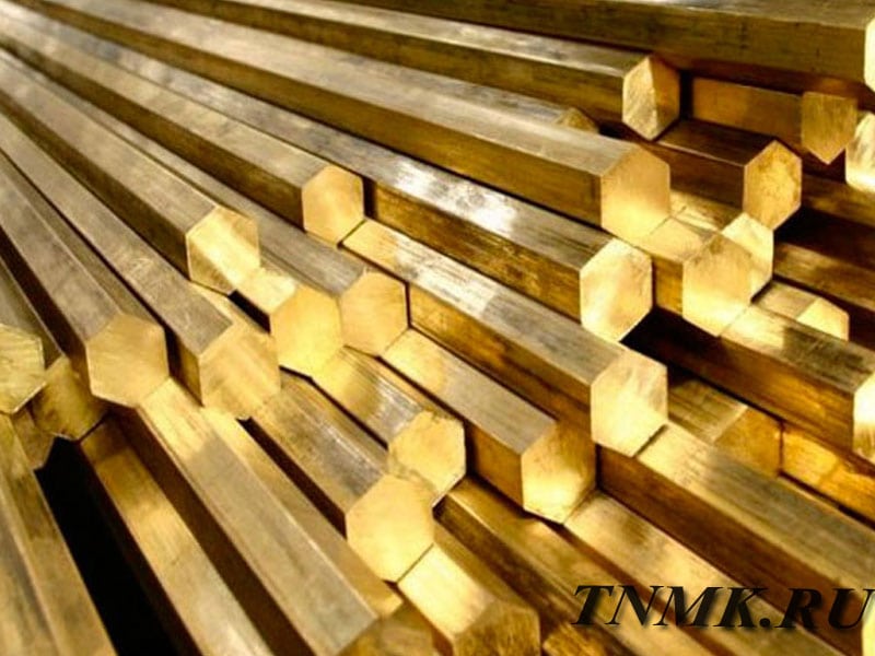 Шестигранник латунный 5 мм ЛС59-1 ГОСТ 2060-2006 купить в Иркутске