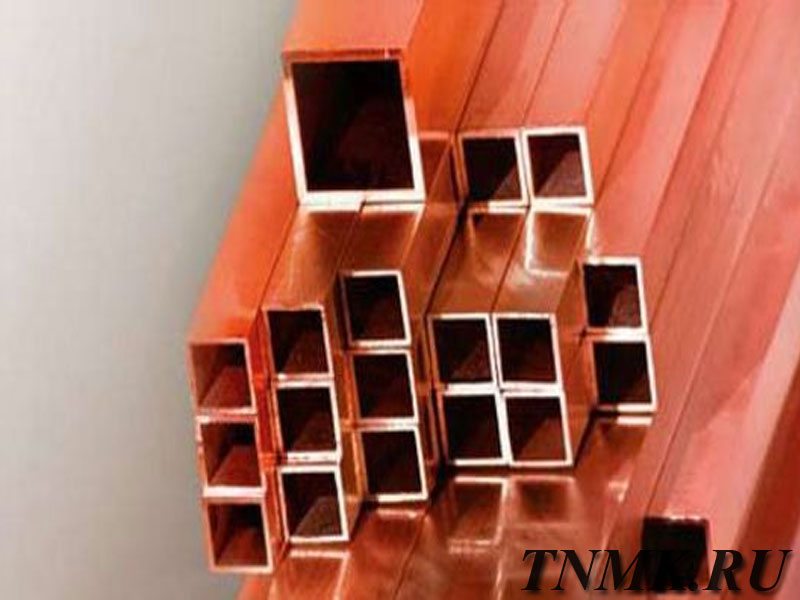 Труба медная профильная 18х60х6 М1Т ГОСТ 16774-2015 купить в Иркутске
