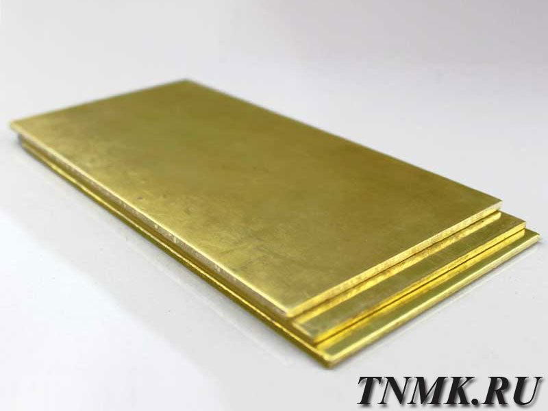 Плита латунная 2х600х1500мм Л90 ГОСТ 2208-2007 купить в Иркутске